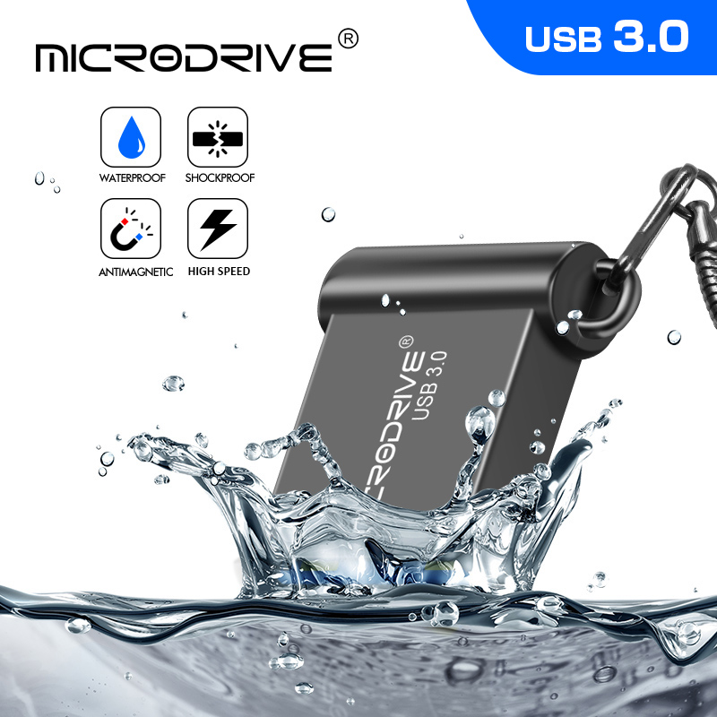 Super mini clé USB 3.0 en métal, 16 go 32 go, clé USB 64 go, clé USB u disque, clé USB, cadeau