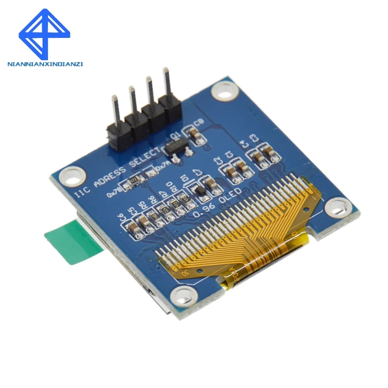 Azul branco cor 128x64 amarelo azul oled lcd módulo de exibição led para arduino 0.96 polegada i2c iic serial novo original