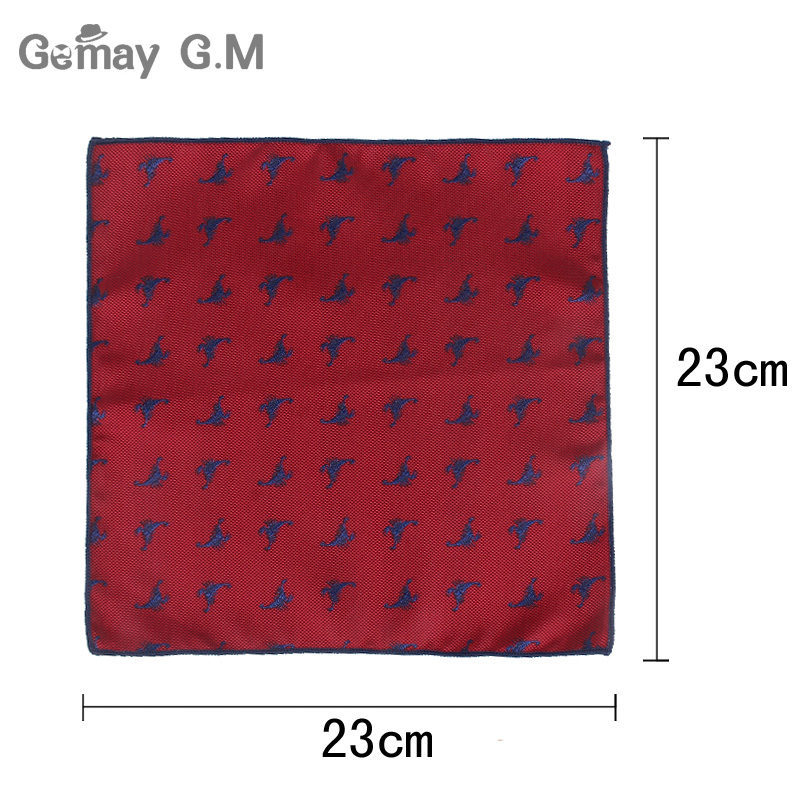 Карманный квадратный мужской платок с мультяшным рисунком