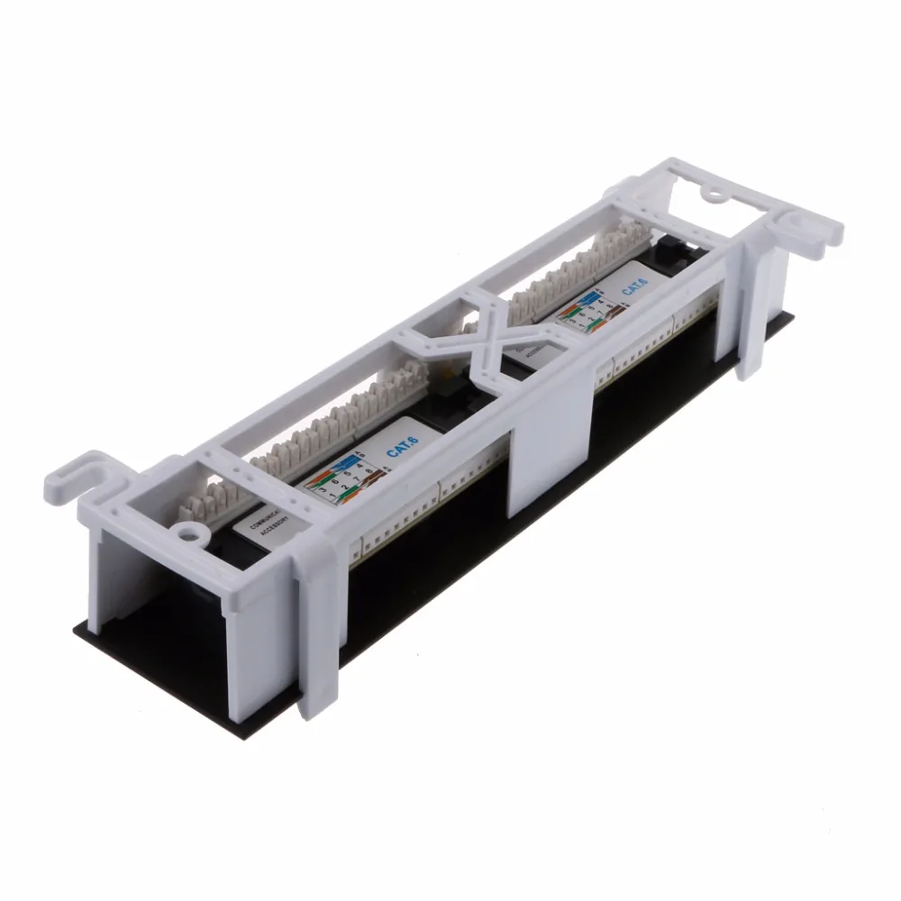 Сетевой адаптер с 12 портами Ethernet LAN, патч-панель CAT6 RJ45, сетевое настенное крепление, кронштейн, сетевые инструменты