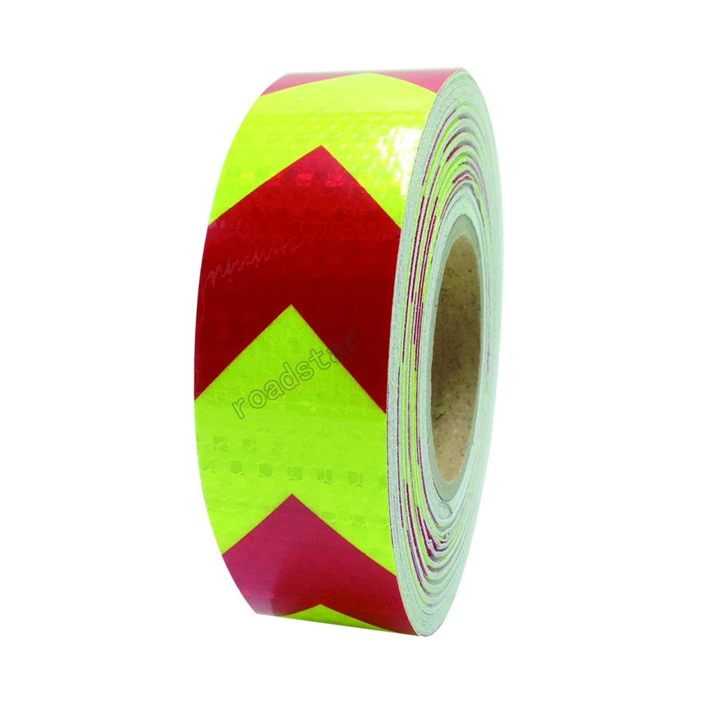 3M Fluo. Màu Vàng Mũi Tên Đỏ Thú Cưng Băng Keo Phản Quang Phản Quang Cảnh Báo An Toàn Băng Tốt Nhớt Chống Nước Sử Dụng Lâu Dài