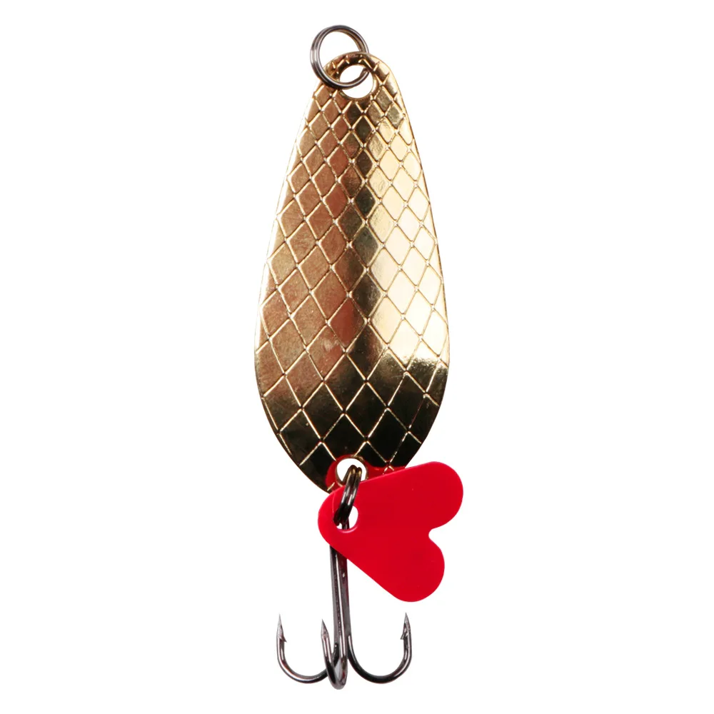 1 Chiếc Kim Loại Jigging Con Quay Spinner 9G 7Cm Mồi Dụ Cá Cứng Mồi Giả Kim Sa Lấp Lánh Tiếng Ồn Paillette Nhân Tạo Mồi Với móc Treble