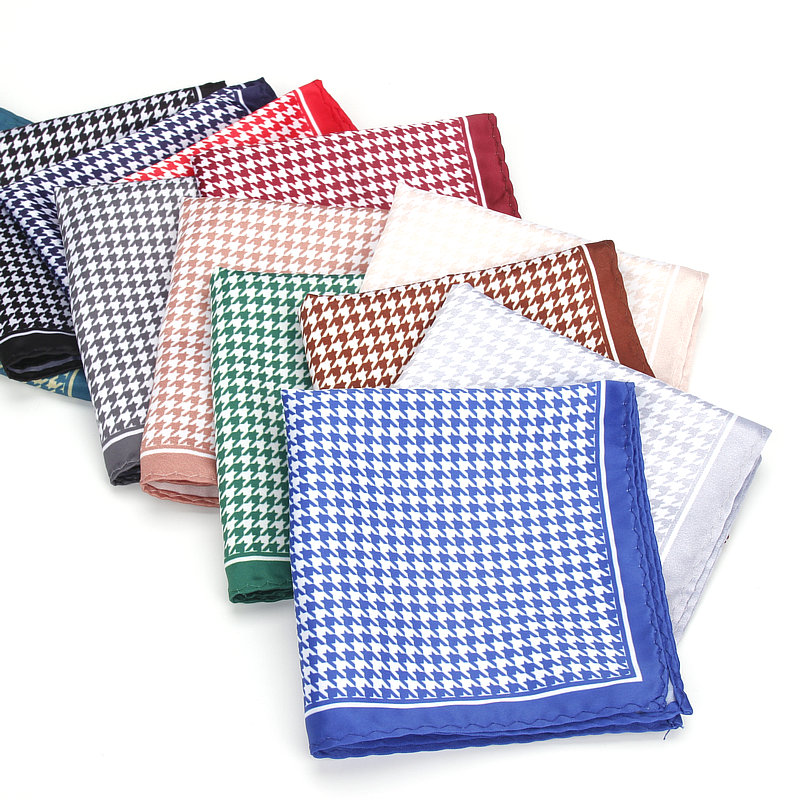 Lenço masculino de luxo, lenço de seda quadrado estampado com pássaros vintage, toalha para presente, festa de casamento