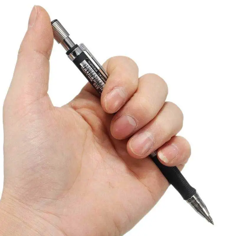 Zestaw ołówków automatycznych 2,0 mm 2B Ołówki automatyczne z wkładami kolorowymi/czarnymi do rysowania, pisania, rzemiosła, szkicowania artystycznego