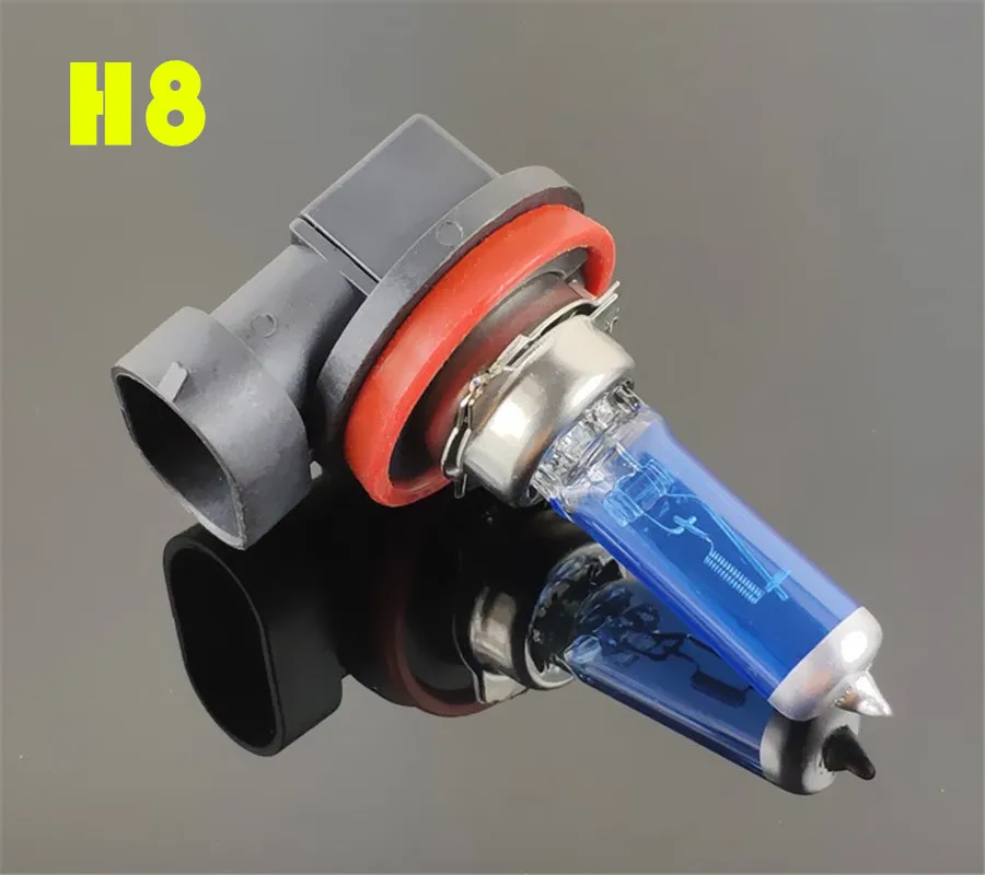 Lámpara halógena superblanca para coche, faro LED de 12V, 55W, 9005 W, H1, H3, H4, H7, H8, H11, 9006, HB3, 100, HB4