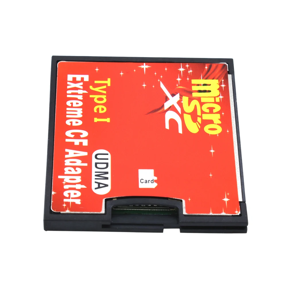 TISHRIC nuevo Micro SD TF a adaptador tarjeta CF para MicroSD/HC a Compact Flash tipo I lector de tarjetas de memoria convertidor para cámara