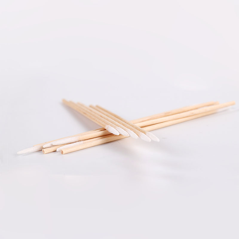 10 Bags Disposable Wooden Pointed Cotton Sticks 7/10cm Cotton Swab for Microblading/Permanent Makeup/Nail Beauty PMU Accessories