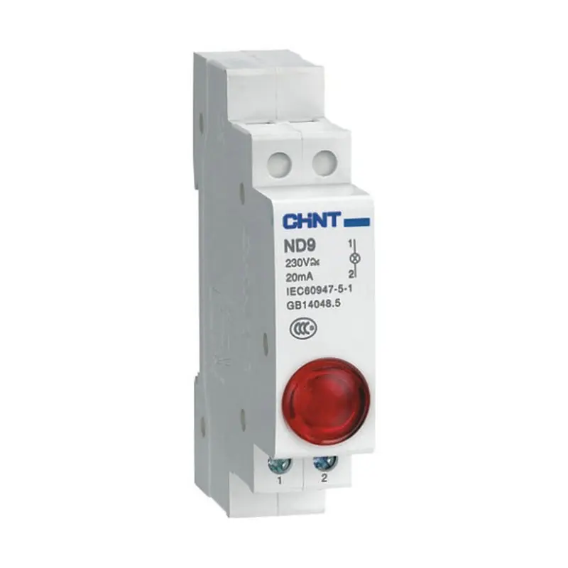 CHINT Din Rail Gắn Kết DẪN Tín Hiệu Đèn ND9 Loạt AC 220 V Cho Thấy Chỉ Pilot Đèn