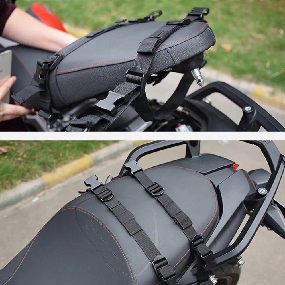 Mais novo motocicleta à prova dwaterproof água corrida moto capacete sacos de viagem mala alforjes + um par capa de chuva + plásticos