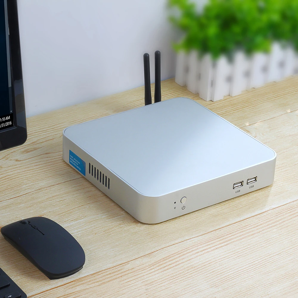 Tolibek HTPC Mini PC Intel Core i5 4200U i3 6157U j1900 DDR3L Windows 10 Wifi HDMI 6*USB Cooler Fan Mini Computer minipc Desktop