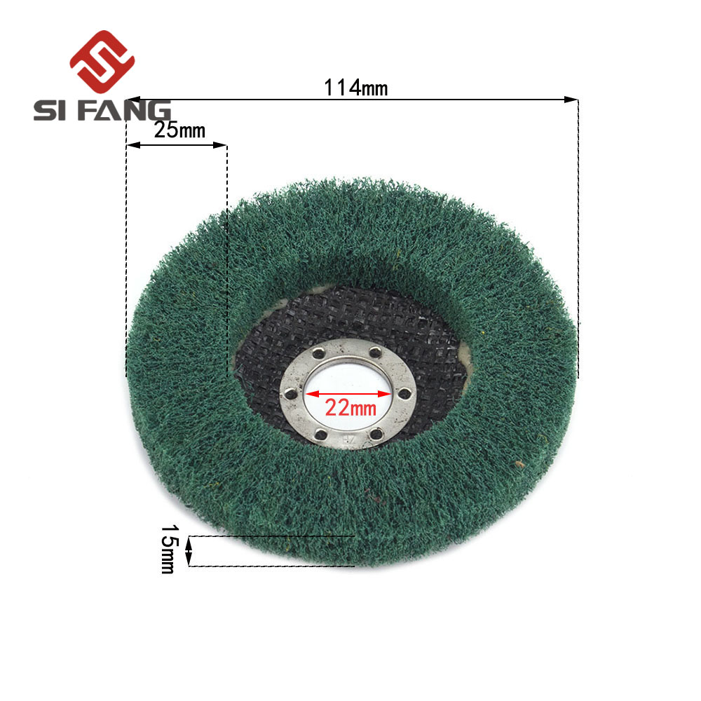 Диск шлифовальный угловой Нейлоновый, 4,5 дюйма, 115 мм, зернистость 180