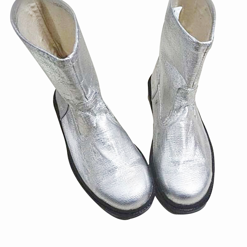 Composite Aluminium Foil Insulating Fire Fighting Safety Boots Heat Proof Shoes High Temperature Work Thermal Radiation Protect