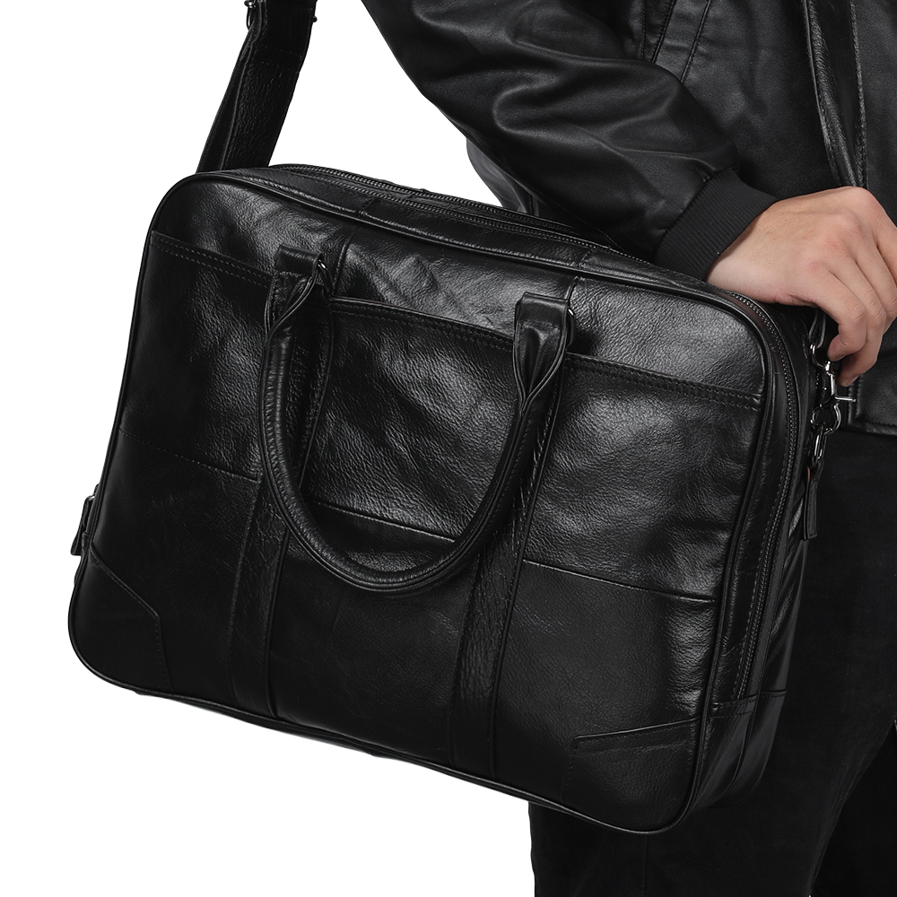 JOYIR Business Aktentasche Aus Echtem Leder Männer Tasche Computer Laptop Handtasche Mann Schulter Tasche Messenger Taschen männer Büro Handtasche