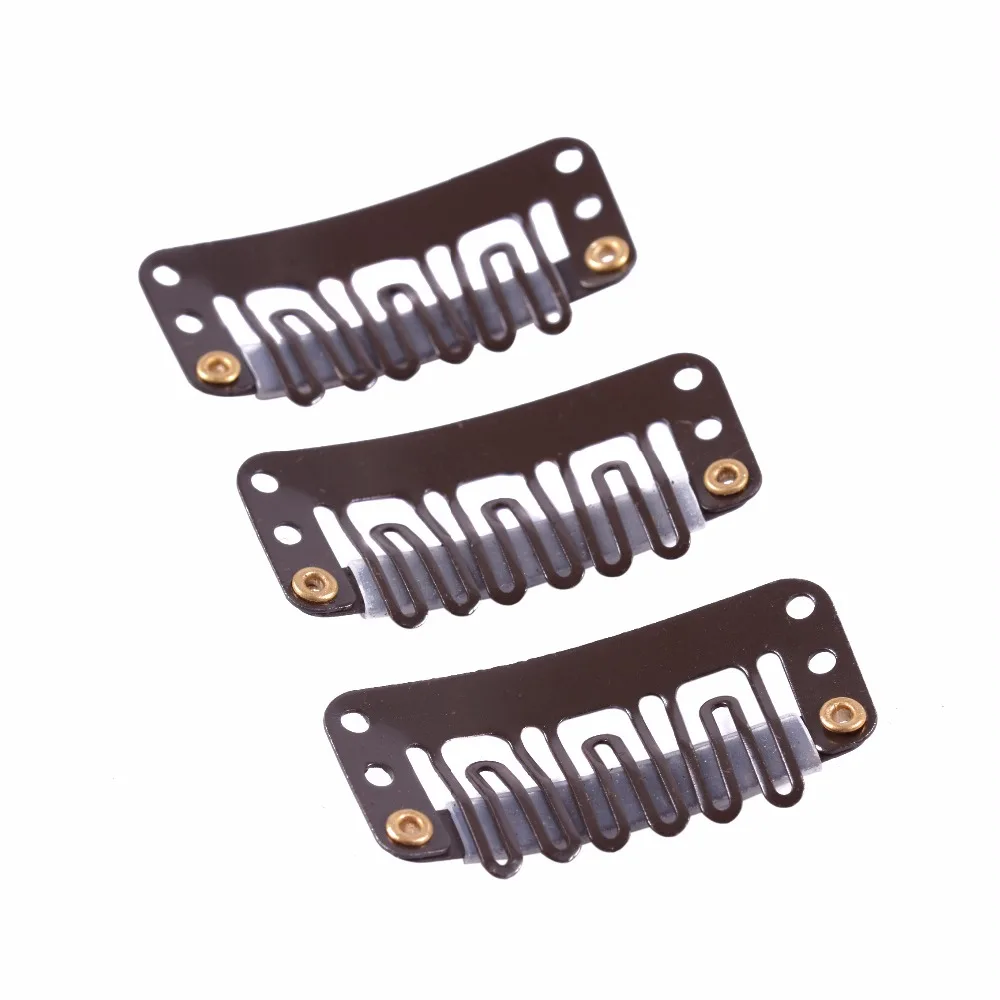 Bộ 50 32Mm Hình Chữ U Tóc Giả Kẹp Với Ốp Lưng Cho Tóc Phụ Kiện Dụng Cụ