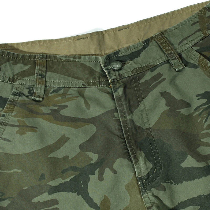 メンズカジュアルカモフラージュカーゴショーツ,メンズルーズワークショーツ,ミリタリーショートパンツ,ラージサイズ29-44,新品,2022