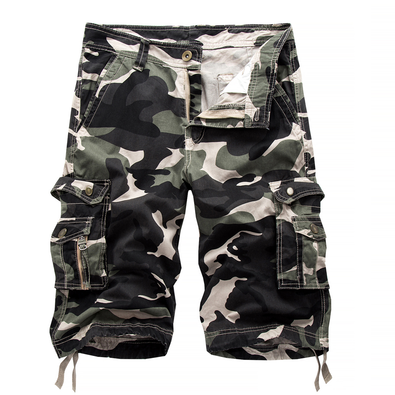 2024 sommer Military Camo Cargo-Shorts Mode Camouflage Multi-Tasche Homme Armee Casual Shorts Bermudas Masculina Plus größe 40