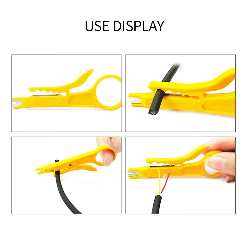 AMPCOM Mini Di Động Dây Vũ Nữ Thoát Y Cắt Tác Động Đấm Xuống Dụng Cụ 110 Lưỡi Dao cho Dây Mạng Cáp