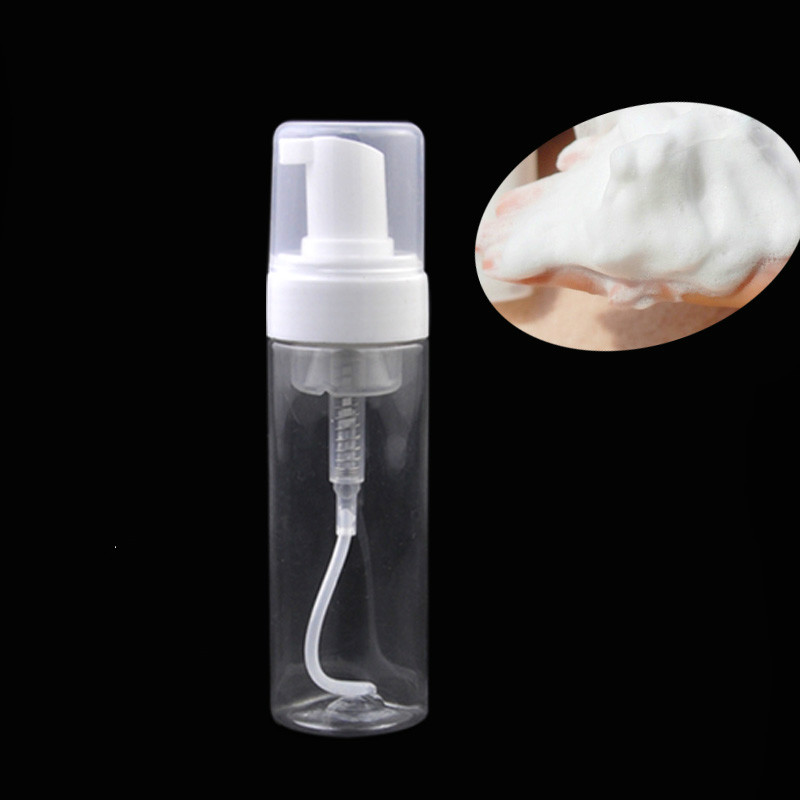 Herramienta de tatuaje de burbujas de espuma transparente, botella vacía de 60ml, botella de blíster de jabón, accesorios de tatuaje de alta calidad