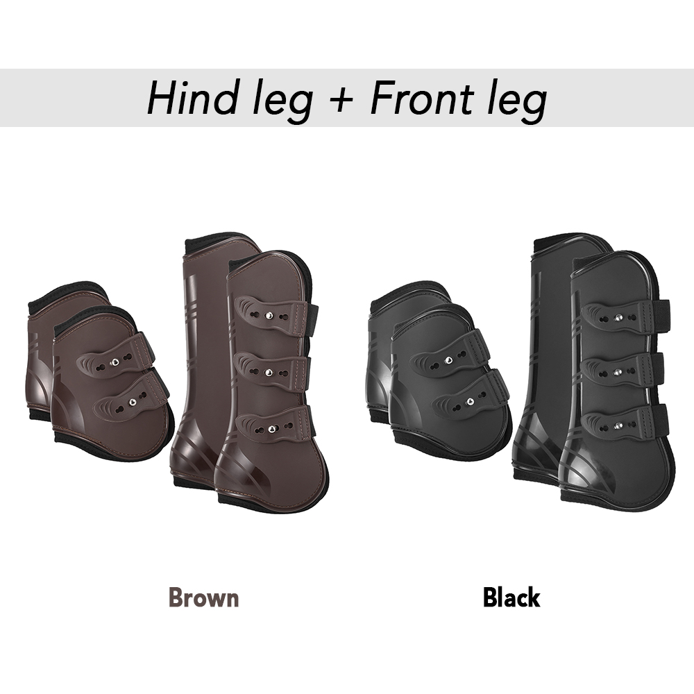 Botas dianteiras ajustáveis Hind Leg, Equine Guard, Equestrian Tendon Protection, Hock Brace, 2 pcs, 4pcs