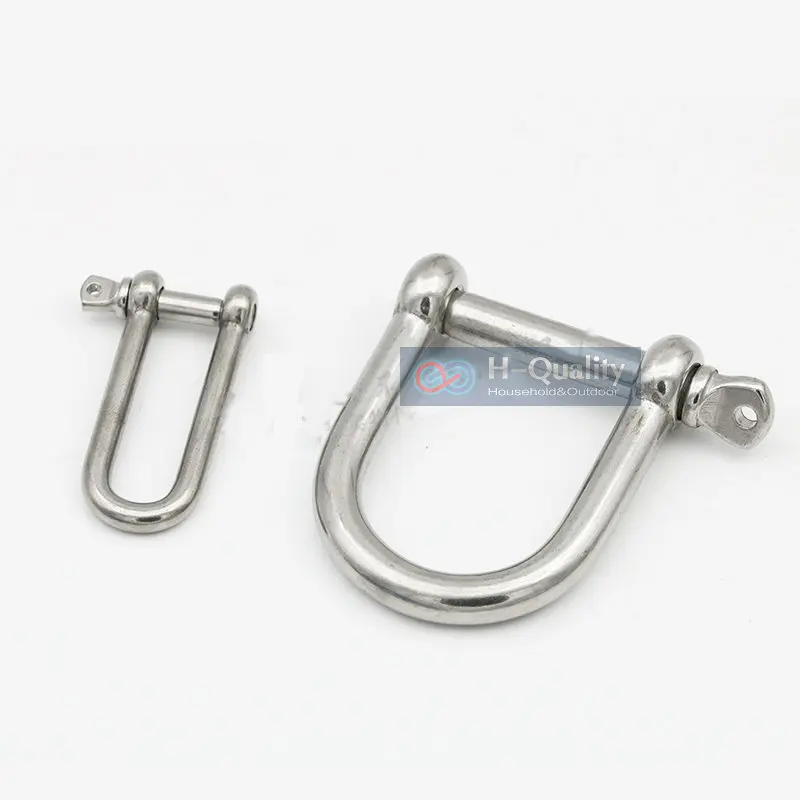 HQ AC1 AISI304 ยาวตรง D หรือ AISI316 Extra กว้างเหล็กสแตนเลส Anchor Shackle สายโซ่เชือก CONNECTOR