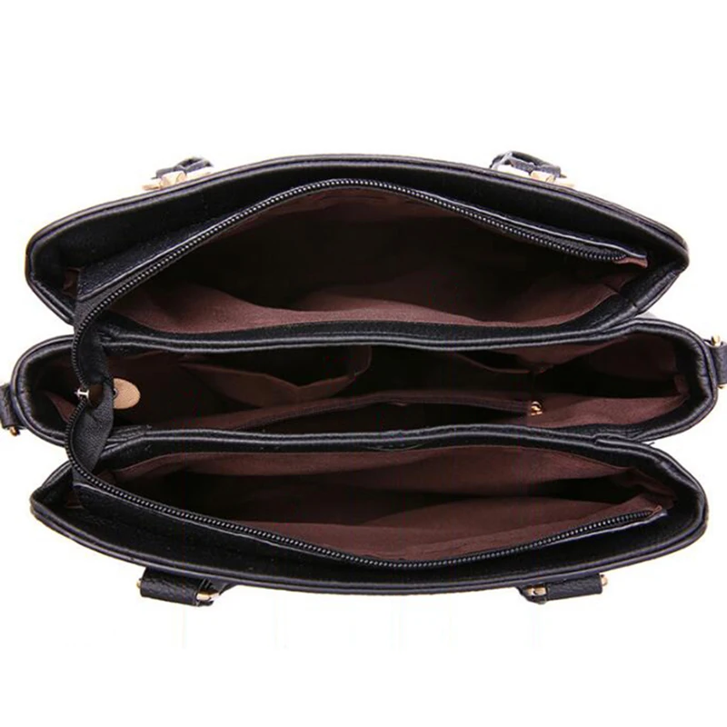 แฟชั่นผู้หญิงกระเป๋าถือพู่โท้ทหนัง PU กระเป๋า Handle Crossbody กระเป๋ากระเป๋าสะพายไหล่ Lady Simple สไตล์กระเป๋า