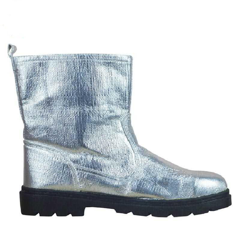Composite Aluminium Foil Insulating Fire Fighting Safety Boots Heat Proof Shoes High Temperature Work Thermal Radiation Protect