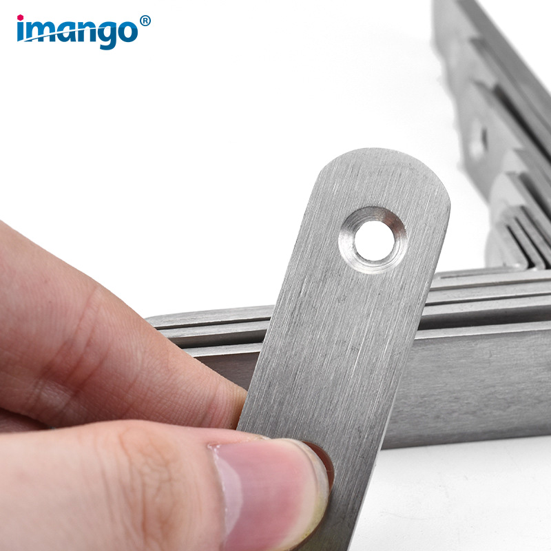 connector Corner Bracket Brace Stainless Steel Brackets 90 Angle iron Joint Fastener Shelf Support for Furniture Cabinet Screens