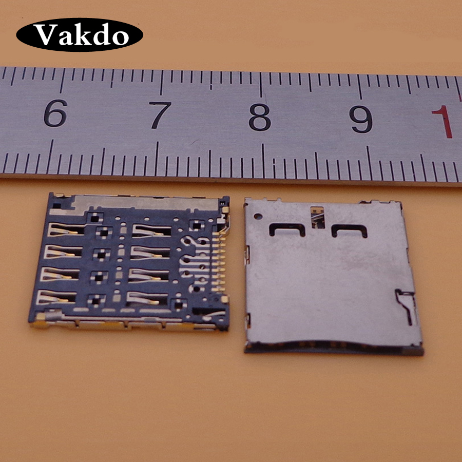 2-teiliger Micro-SIM-Kartenleser-Steckdosen anschluss für Asus Fonepad8 k004 k012 fe380cg fe8030cx fonepad 7 fe7010cg k016 me170 me170c