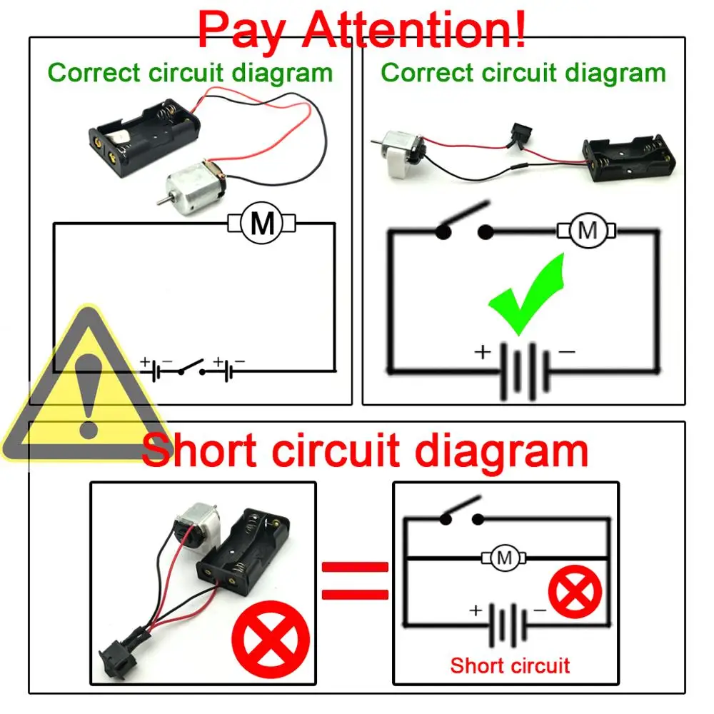 Bộ 6 Hình Chữ Nhật Điện Mini 1.5-3V 24000 Vòng/phút Sở Thích Động Cơ Với 84 Chiếc Bánh Răng Nhựa Bộ tự Làm Khoa Học Các Dự Án