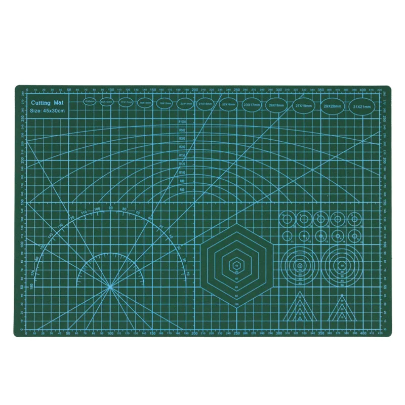 A3 Double Sided Self Healing 5 Layers Cutting Mat Metric/Imperial 45cmx 30cm Quilting Ruler Suitable For Paper Card Fabric Cra