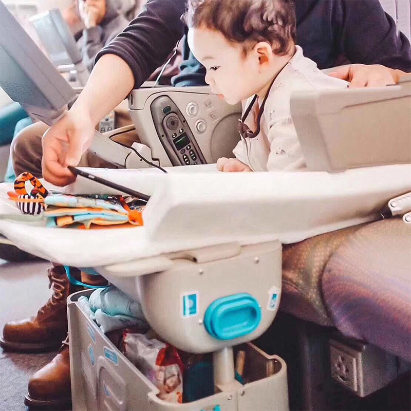 Children's sleeping suitcase travel baby ride aircraft multi-function sleeping upgrade luggage bag kids bed box creative valise