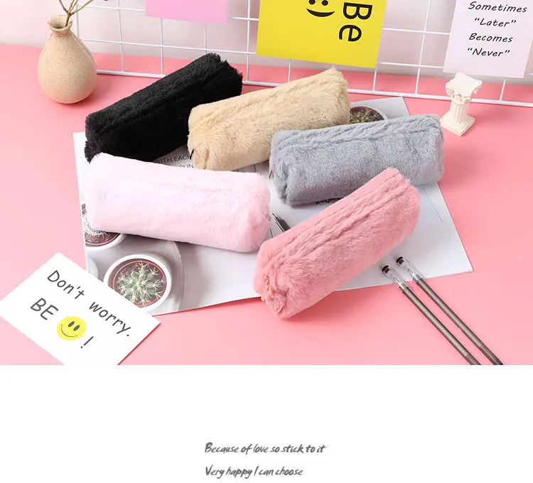 Nhiều Màu Sắc Sang Trọng Dễ Thương Đựng Học Văn Phòng Phẩm Pencilcase Kawaii Trường Nữ Sinh Tiếp Liệu Dụng Cụ Chứa Đựng Túi
