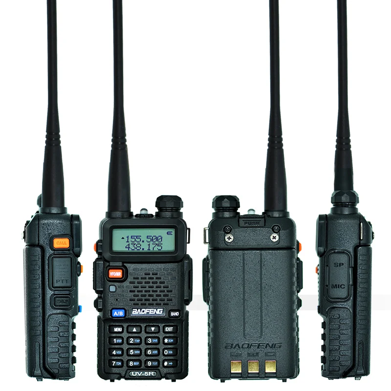 2pcs Walkie Talkie Baofeng UV-5R 5W/8W 1800/3800mah Battery Two Way radio CB radio communicador for ham raido Baofeng uv 5r