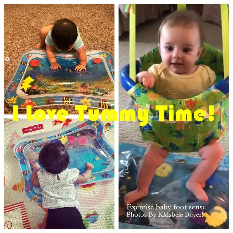 เด็กเล่นน้ํา Mat Tummy Time ของเล่นสําหรับทารกแรกเกิด Playmat PVC เด็กวัยหัดเดินสนุกกิจกรรม Inflatbale Mat ของเล่นเด็ก Seaworld พรม