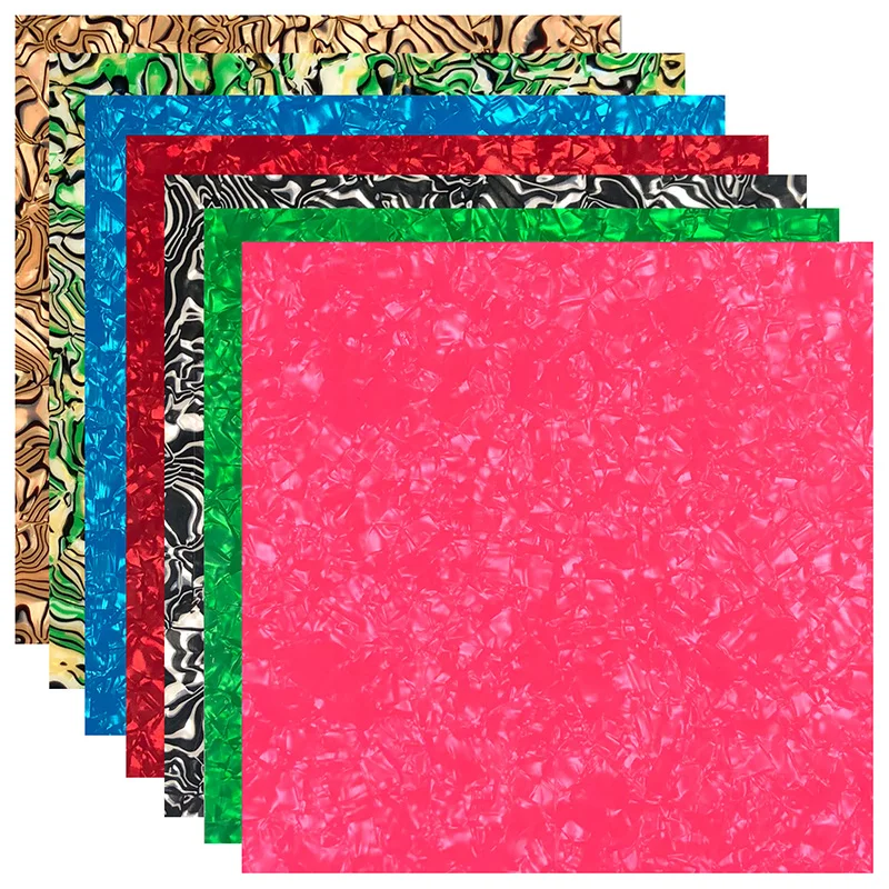 24 Cm X 22 Cm Chất Lượng Đàn Guitar Pickguard Celluloid Chất Liệu Tờ Tự Dính Xước Đĩa Nhiều Màu Sắc