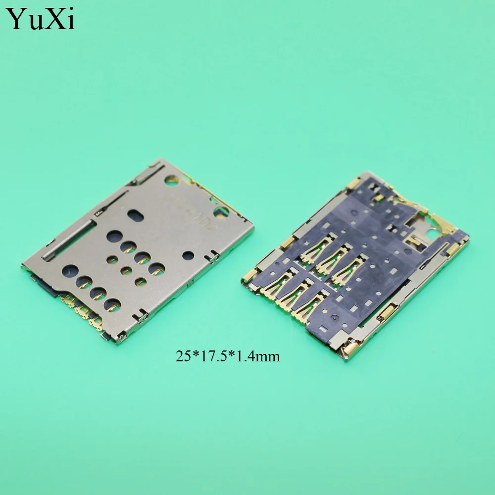 YuXi Für Nokia N8 C7 C700 Sim Kartenleser Modul Slot Tray Halter Buchse Repalcement Teil Mit Tracking Anzahl 25 * 17,5*1,4mm