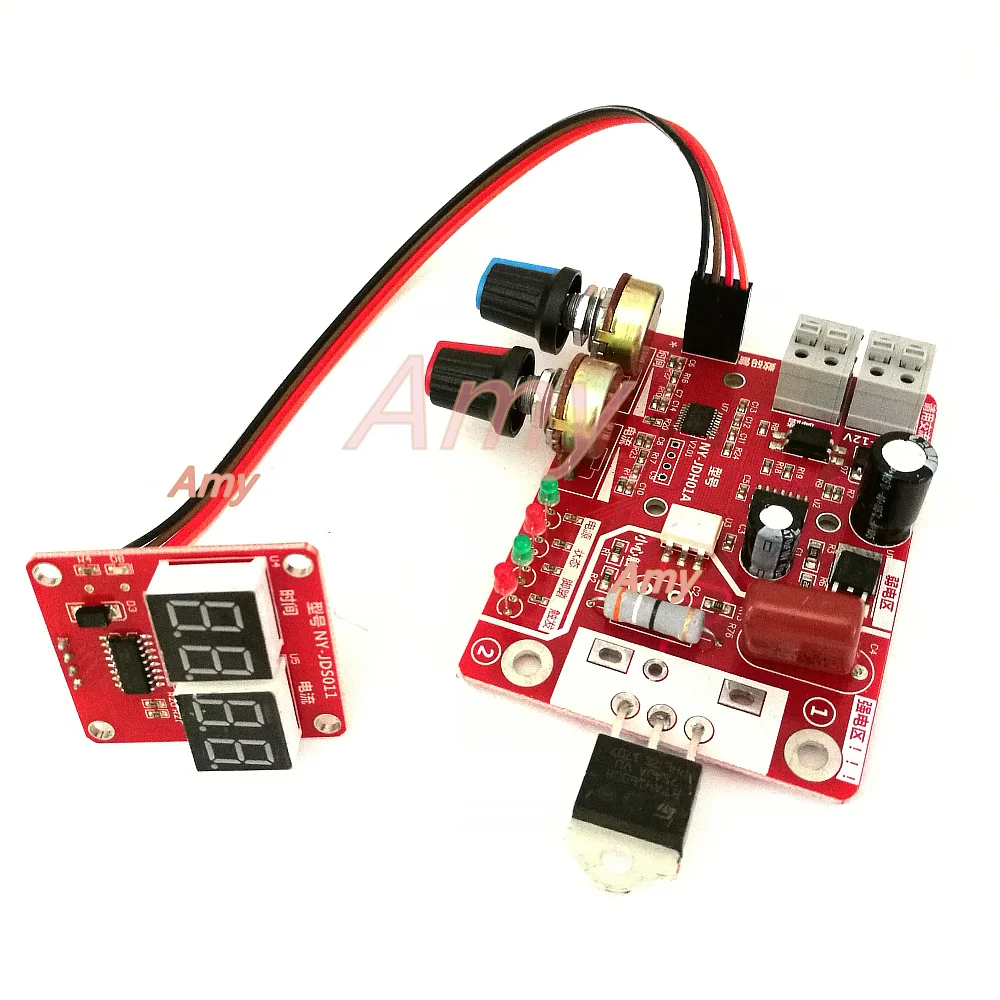 Spot welding time and current controller control panel timing current with digital display upgrade 40A / 100A