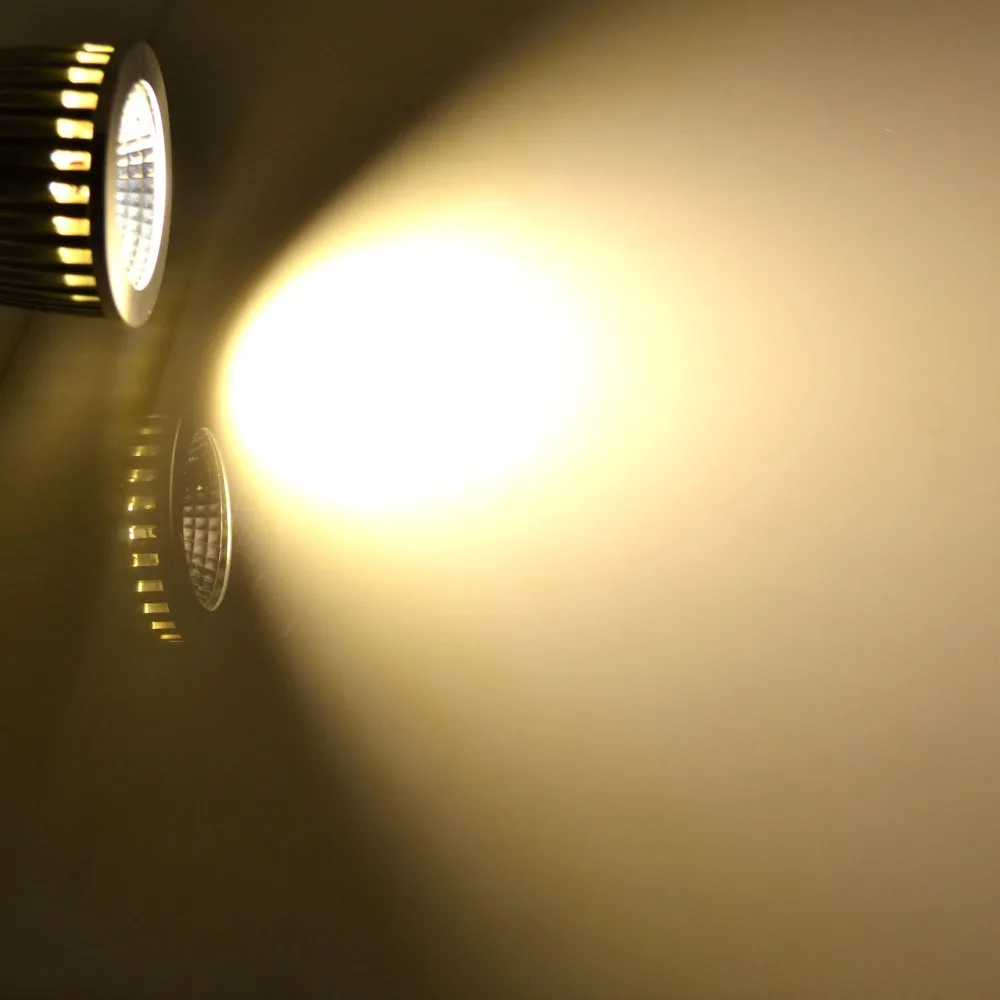 GU10 Led Thay Đổi Độ Sáng Bóng Đèn E27 E14 MR16 AC DC 12 v LED COB Spotlight 6 wát 9 wát 12 wát ánh Sáng tại chỗ Bóng Đèn Công Suất Cao AC 110 v 220 v
