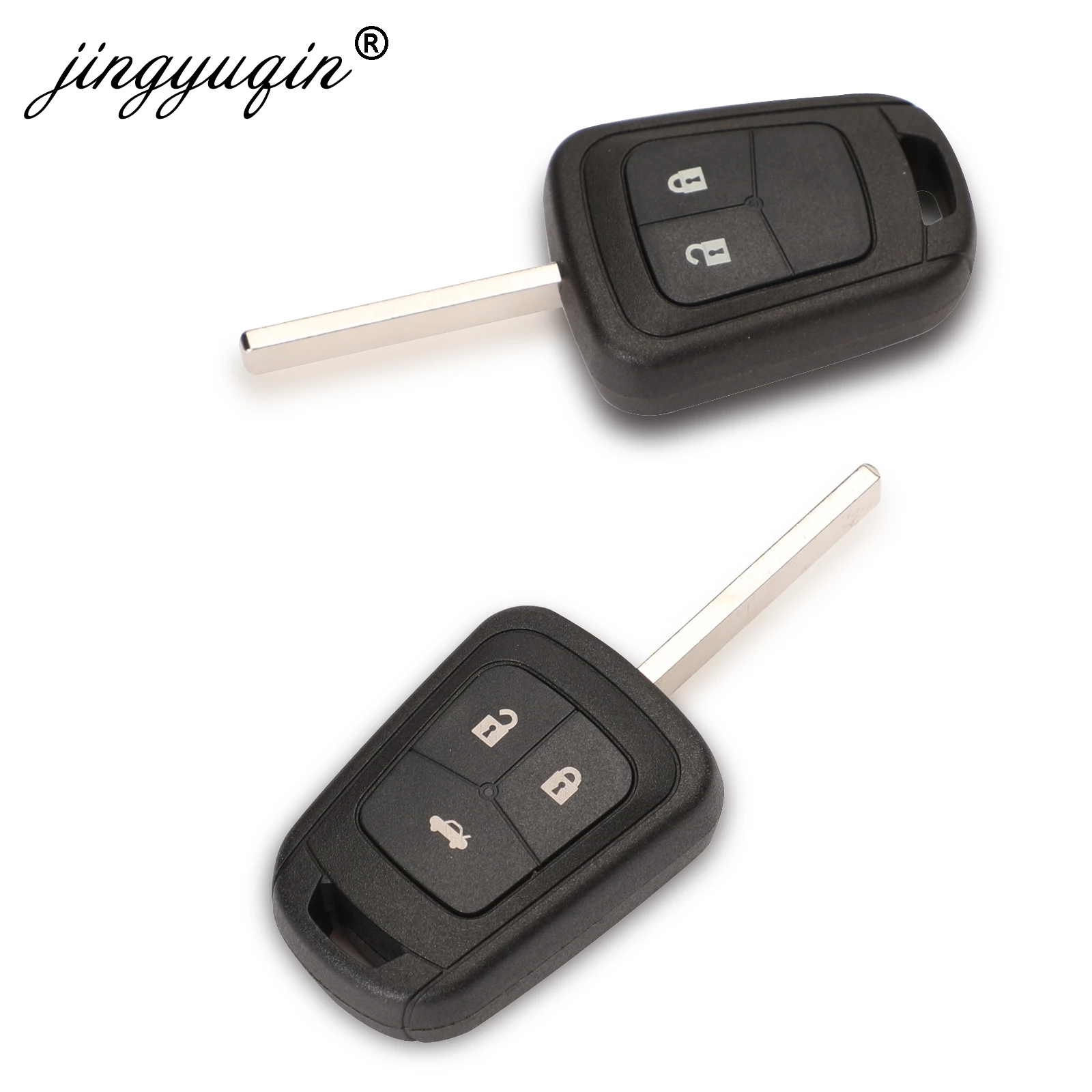 Jingyuqin capa de chave remota para Chevrolet Camaro Sonic Cruze Malibu Volt Spark Equinox Chave Fob Caso Substituição de 2/3 botões