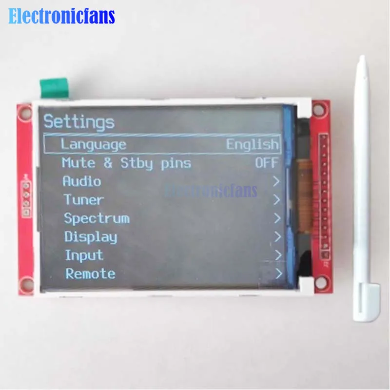 Pantalla de módulo LCD TFT de 3,2 pulgadas, 320x240, con controlador de Panel táctil IC ILI9341 240(RGB)* interfaz SPI 320 (9 IO) para MCU
