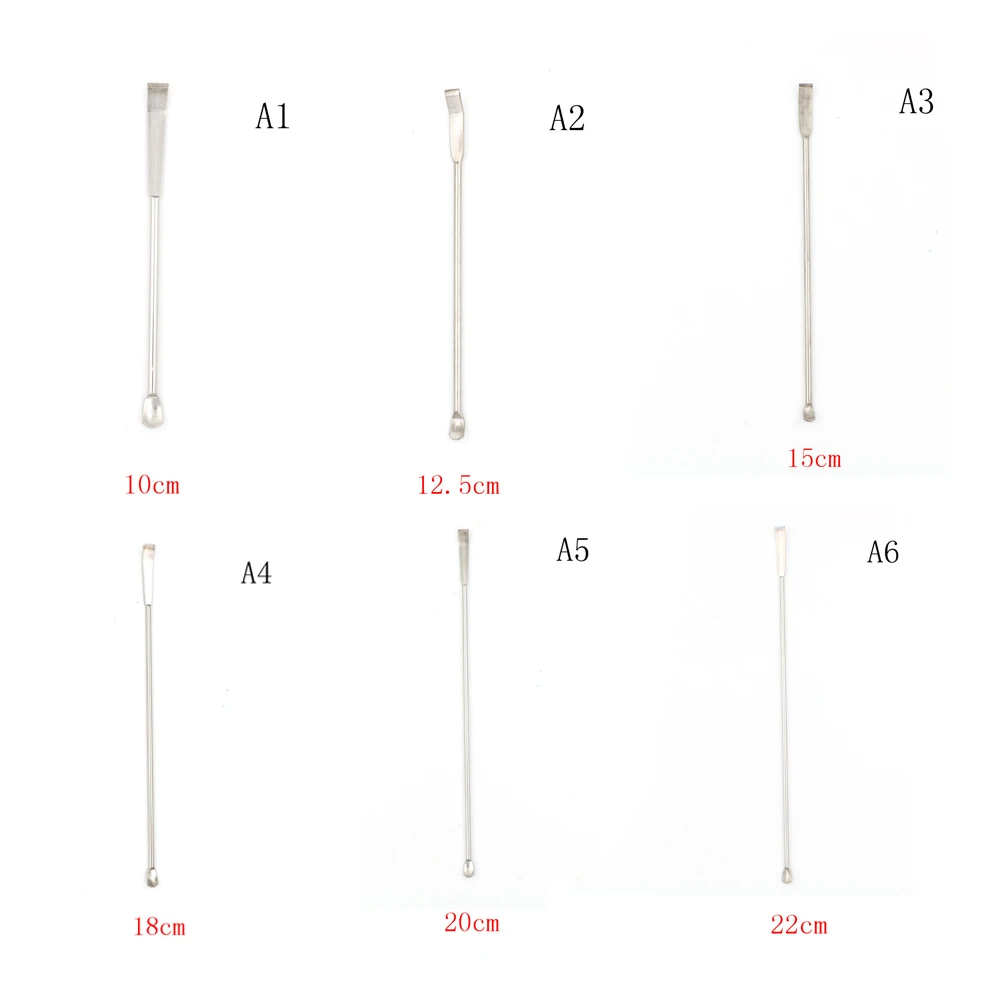 10Cm-22Cm Dược Phòng Sử Dụng Thép Không Gỉ Thuốc Muỗng Thìa Đũa Xẻng Đầu Thí Nghiệm