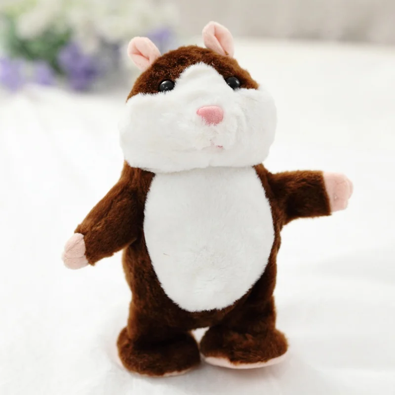 Kawai18cm Mới Nói Chuyện Chuột Hamster Thú Cưng Sang Trọng Đồ Chơi Hot Dễ Thương Nói Tiếng Giao Tiếp Âm Thanh Ghi Giáo Dục Cho Trẻ Em Quà Tặng