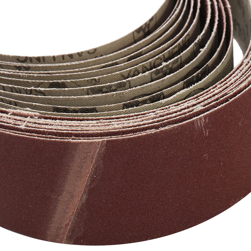 Cintos de lixamento para o polimento de moagem, mistura de 60/ 120/ 150/ 240/686, lixas 50 x mm com 10 peças