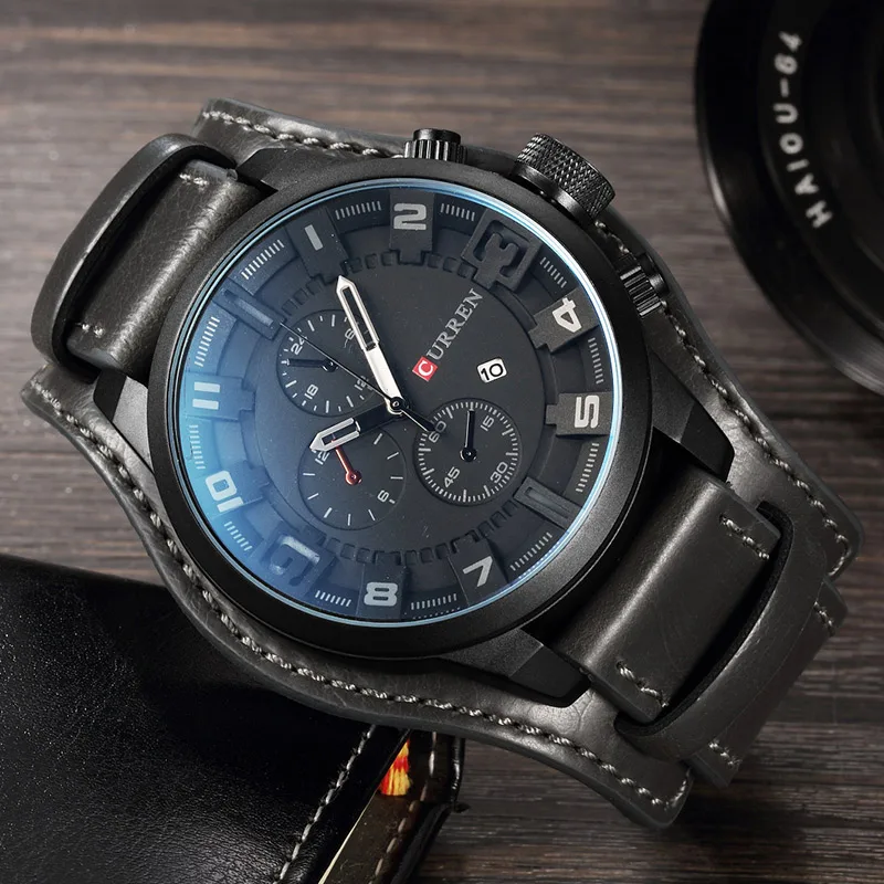 Relojes CURREN para hombre, marca superior, reloj de cuarzo informal y a la moda de lujo, reloj de pulsera resistente al agua con fecha, reloj Masculino Hodinky