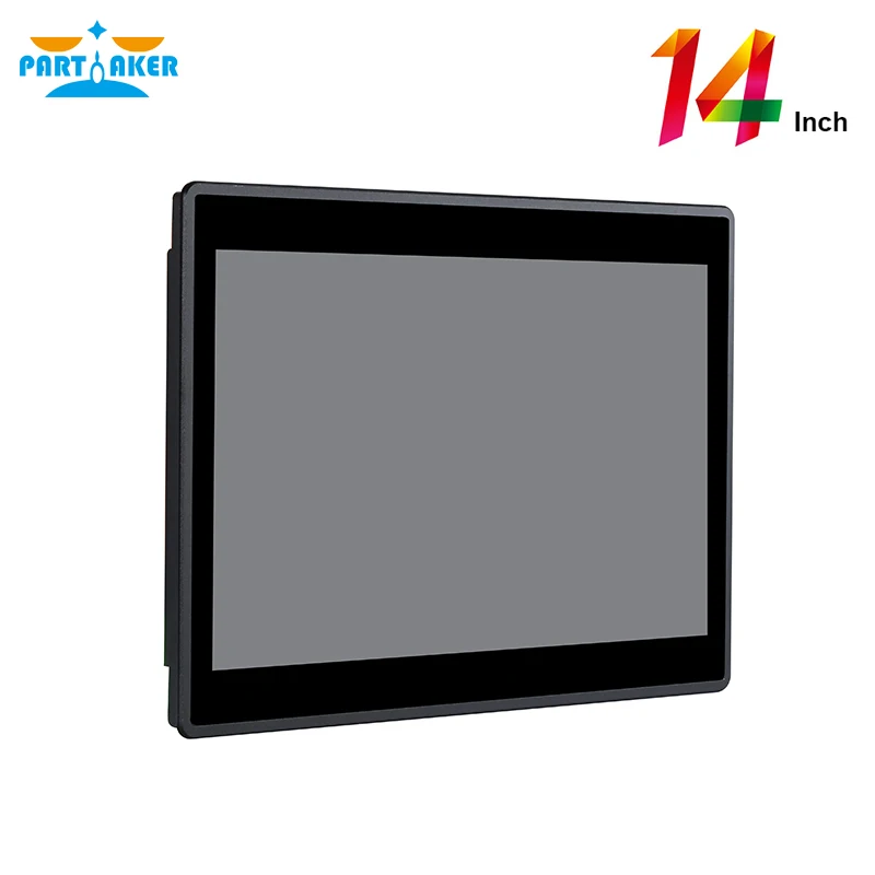 14-calowy przemysłowy komputer panelowy 10-punktowy pojemnościowy dotykowy przemysłowy All In One PC z Intel J1800 J1900 3855U i5 i7 Windows Linux