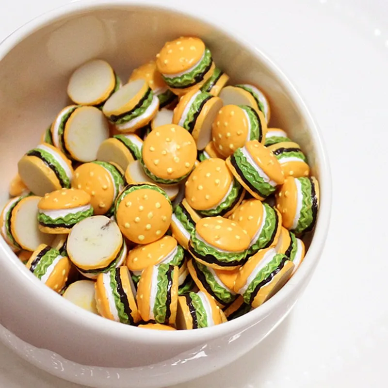8 pezzi mini simulazione cibo per bambola giocattoli da cucina per bambini miniature di case delle bambole giocattolo classico giocattolo per hamburger