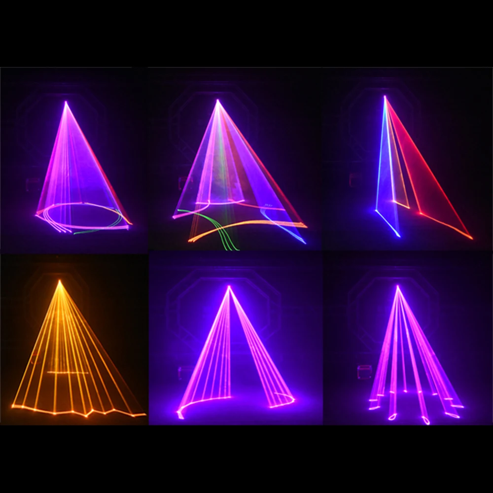 1400mW DMX 512 escáner luz láser RGB colorido fiesta Navidad DJ discoteca luces láser
