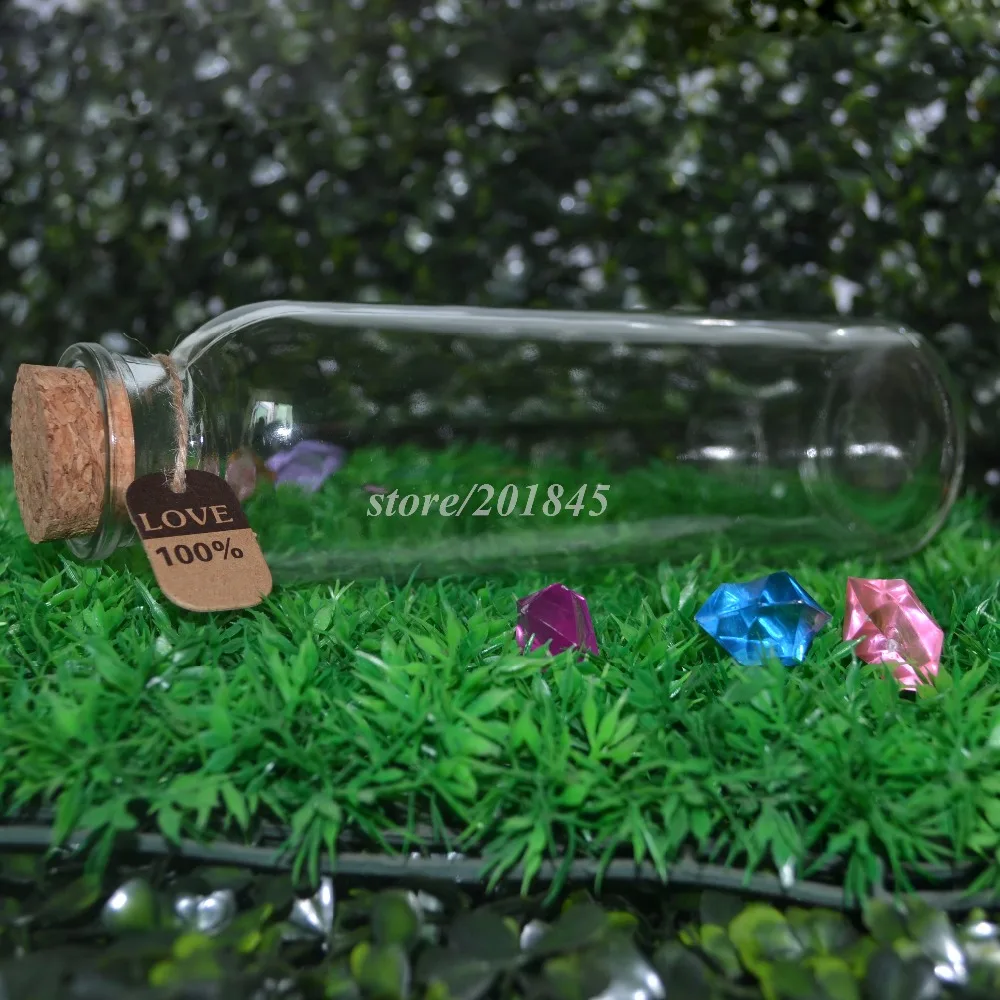 20 Pcs/Lot Kecil Jelas Cork Stopper Botol Guci Wadah Kaca Pijat Thanksging Natal Decration Hadiah Botol Ingin