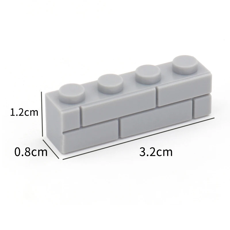 Bộ 50 Tự Làm Các Khối Xây Dựng Thành Dày Hình Viên Gạch 1X4 Chấm Giáo Dục Sáng Tạo Kích Thước Tương Thích Với Thương Hiệu Đồ Chơi dành Cho Trẻ Em