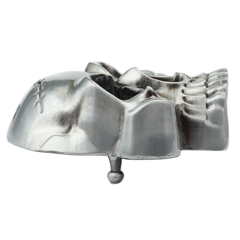 Пряжка в виде черепа головы, гладкая пряжка из сплава